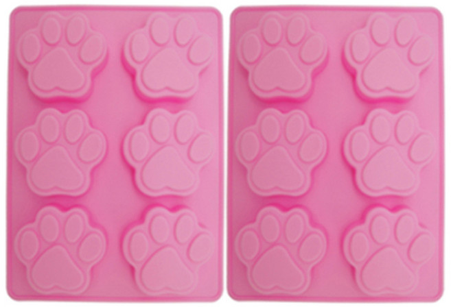 리브레캔들 발바닥 6구 실리콘몰드 2p, 혼합 색상