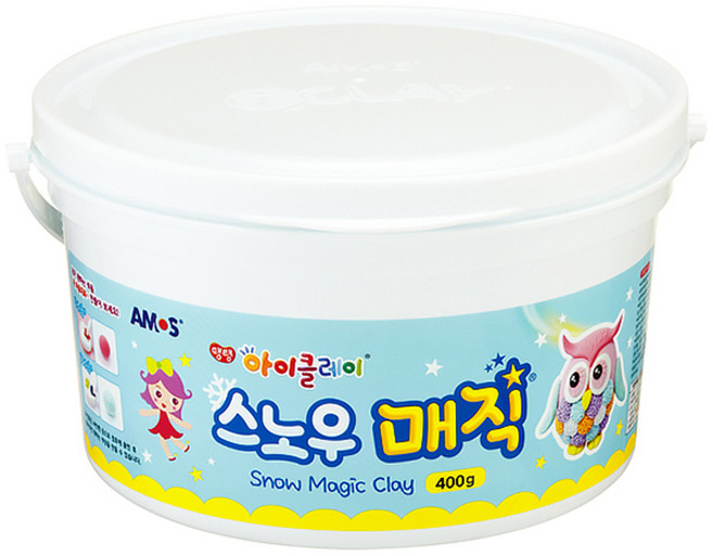 아모스 탱탱 아이클레이 스노우매직 벌크, 혼합색상, 400g, 1개