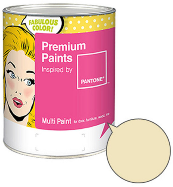 노루페인트 팬톤 멀티 에그쉘광 페인트, 바닐라커스터드(12-0815), 1L, 1개