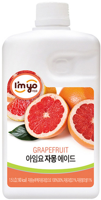 아임요 자몽 에이드, 1.5L, 1개