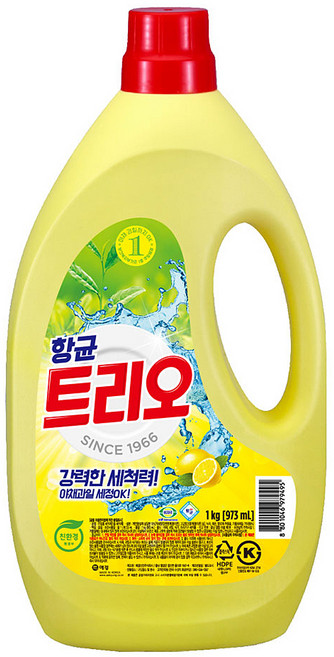 트리오 주방세제, 1kg, 1개