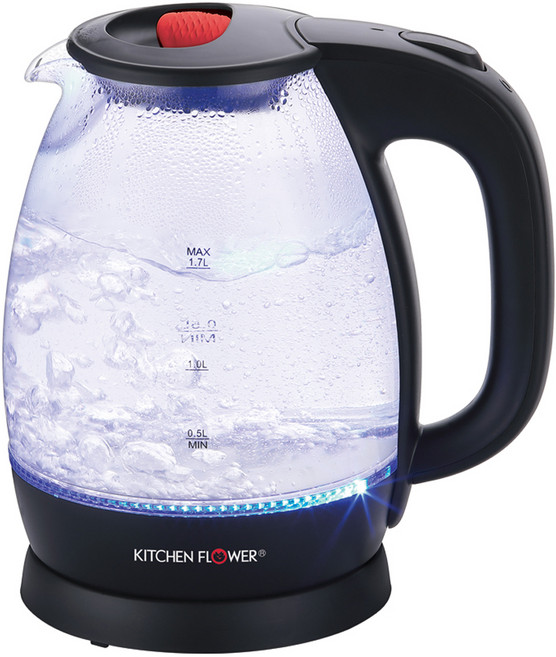 키친플라워 룩스 글라스 전기주전자 1.7L