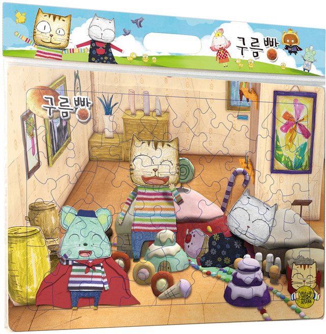 비앤비퍼즐 구름빵 대소동 판퍼즐 PL60-2, 1개, 60피스, 60피스