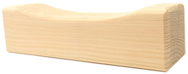 HINOKI ART 扁柏木方形木枕, 混合顏色