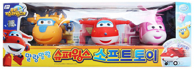 슈퍼윙스 소프트토이 감각완구, 혼합 색상, 1개