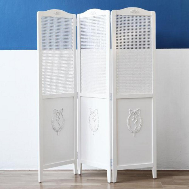 베스트리빙 애슐리 3단 파티션, 화이트크림