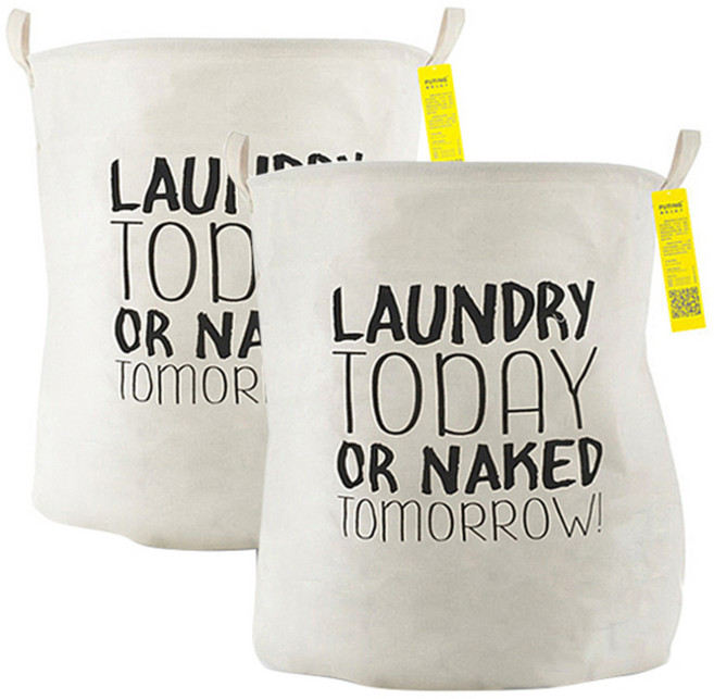 리버그린 모던 세탁 바구니 대형 2p, 투데이