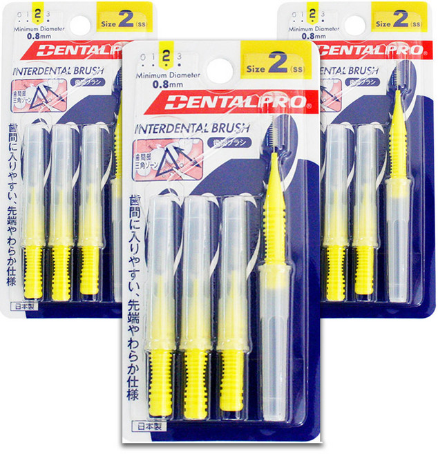 잭스 덴탈프로 I형 치간칫솔 SS, 4개입, 3개