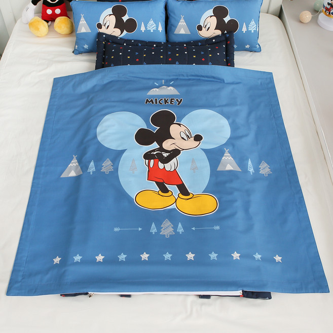 보떼하우스 디즈니 여름용 교체형 낮잠이불, 미키 블루