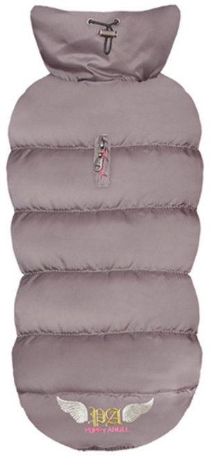 퍼피엔젤 강아지 어반 아웃도어 다운패딩 조끼, 그레이, 1개