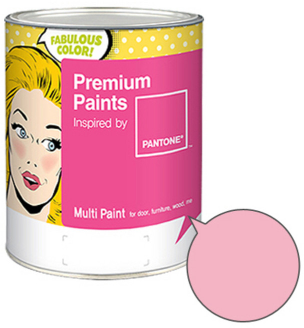 노루페인트 팬톤 멀티 에그쉘광 페인트, 캔디핑크 (14-1911), 1L, 1개