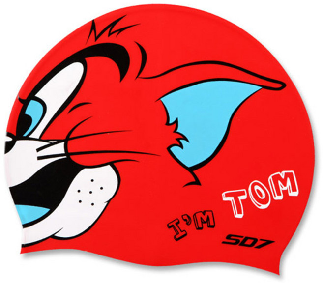 SD7 스닥 캐릭터 실리콘 수모 아임톰 좌우대칭 SGL-CA127, Red, 1개