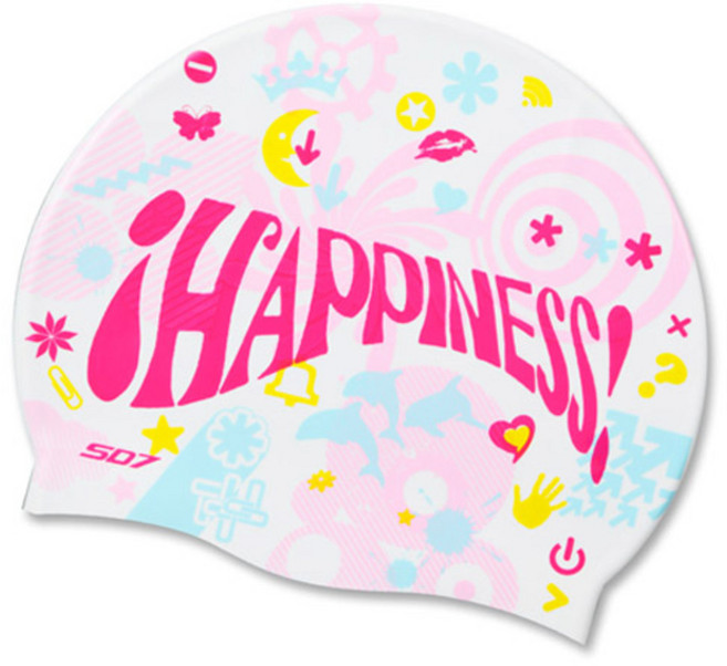 SD7 캐릭터 실리콘 수모 해피니스 SGL-CA176, White, 1개