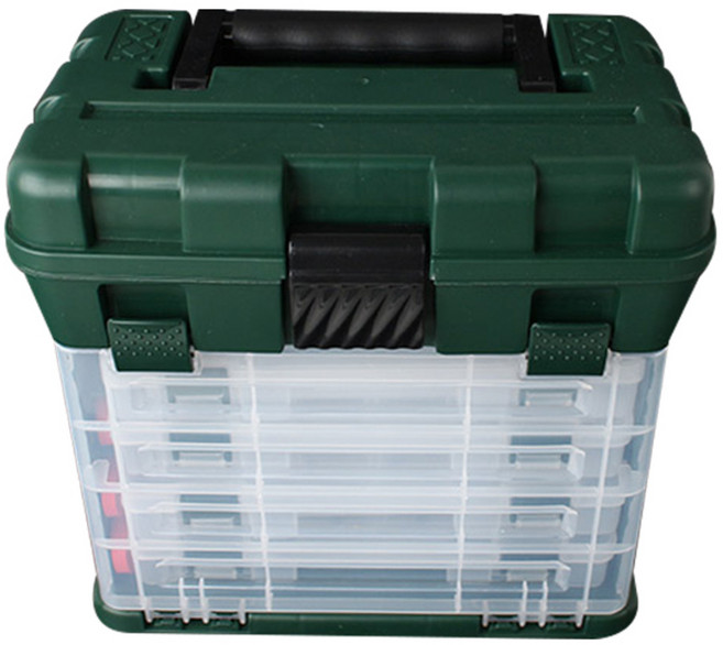 싸파 2단 53파티션 다용도 멀티소품 태클박스 H501, 혼합 색상, 1세트