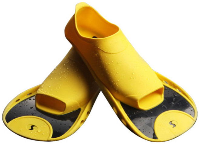 살바스 훈련용 숏핀 오리발 F5, Yellow-Black