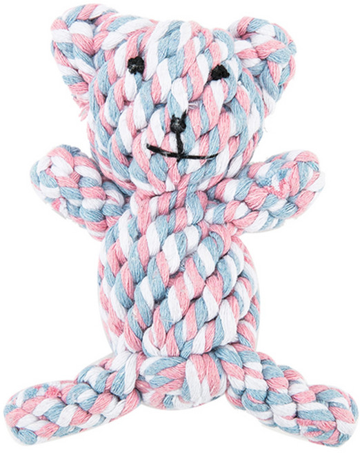 딩동펫 곰돌이실타래 강아지장난감, 혼합색상, 1개