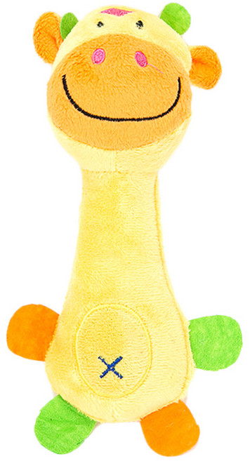 딩동펫 젖소인형 강아지장난감, 혼합색상, 1개