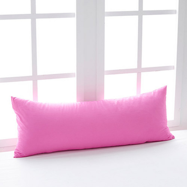 아임리빙 순면 솔리드 다용도 바디필로우 솜포함, 핫핑크