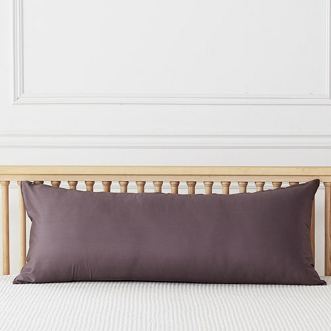 아임리빙 순면 솔리드 다용도 바디필로우 솜포함, 초코그레이