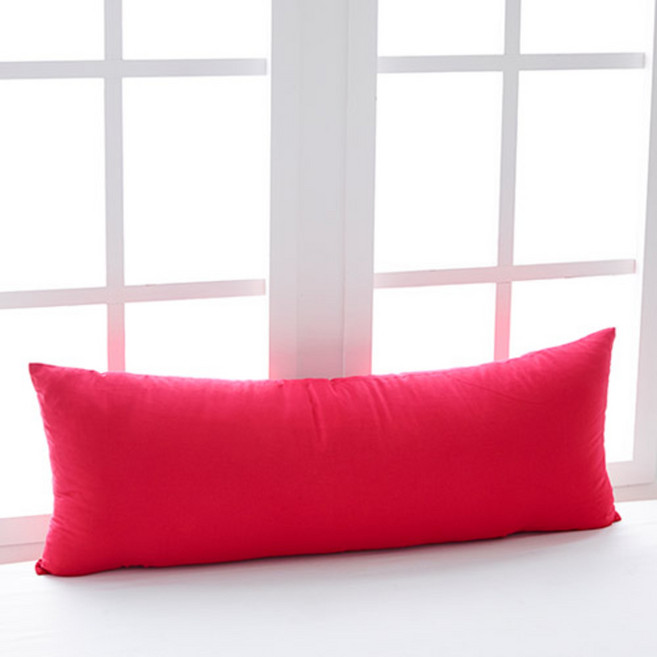 아임리빙 순면 솔리드 다용도 바디필로우 솜포함, 레드