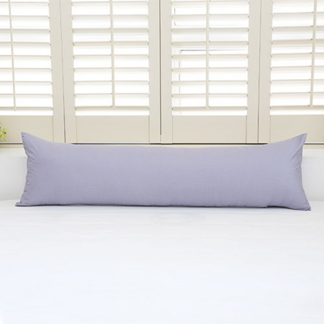 아임리빙 순면 솔리드 다용도 바디필로우 솜포함, 그레이