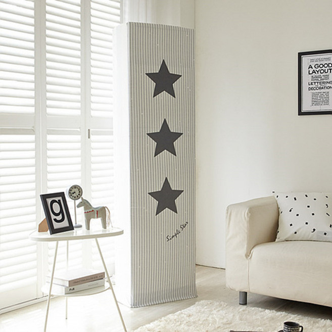 쉬즈홈 DTP 스탠드 에어컨커버 스판, 심플스타