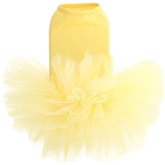 퍼피엔젤 반려동물용 에브리데이 튜튜 드레스, 280 YELLOW, 1개