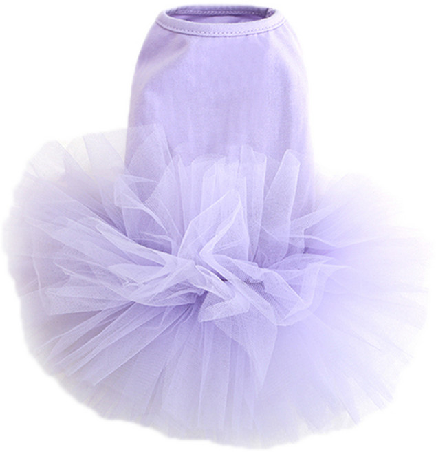 퍼피엔젤 반려동물용 에브리데이 튜튜 드레스, 520 PURPLE, 1개