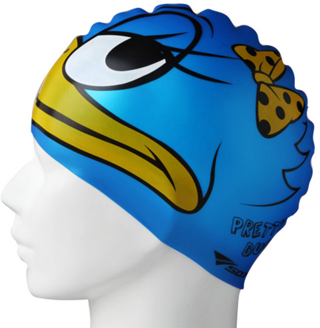 SD7 프리티덕 좌우대칭 수영모 SGL-CA178, BLUE, 1개