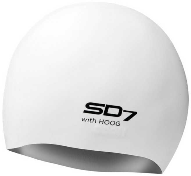 SD7 롱헤어 실리콘 수모 SGL-CAL002, White, 1개