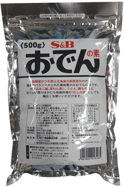 에스앤비 오뎅노모토 지미조미료, 500g, 1개