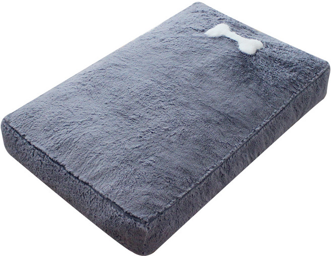 아페토 커버분리형 반려견 럭셔리 구름방석, 그레이, 1개