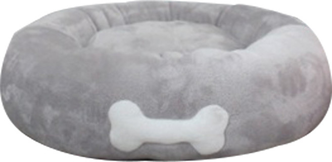 아페토 반려견 스텐다드 도넛방석, 그레이, 1개