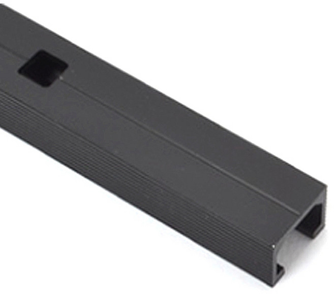 플랫 액자레일 1m, 블랙, 1개