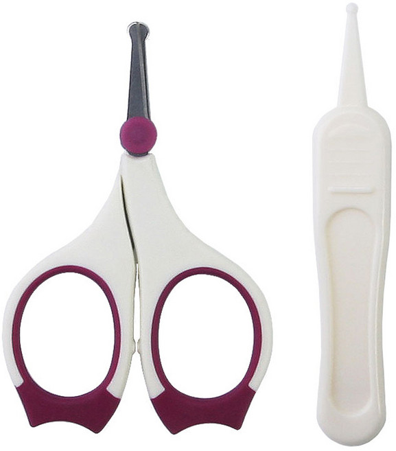 베이비베어 신생아 손톱가위 + 유아 핀셋, 혼합 색상, 1세트