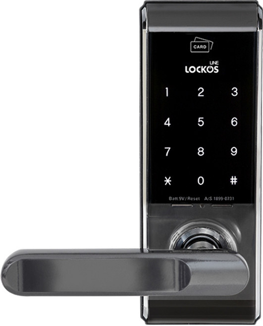 락코스 라인 무타공 디지털 도어록 LINE + 카드키 4p