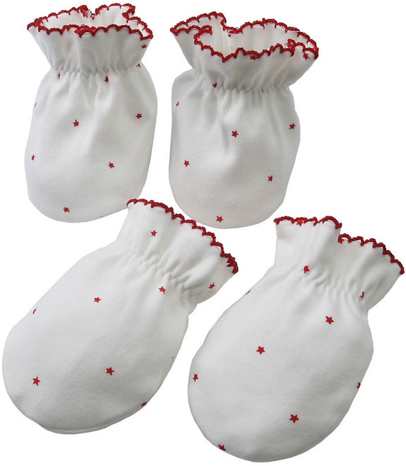 베이비베어 유아용 스타 손싸개 + 발싸개 2종 세트