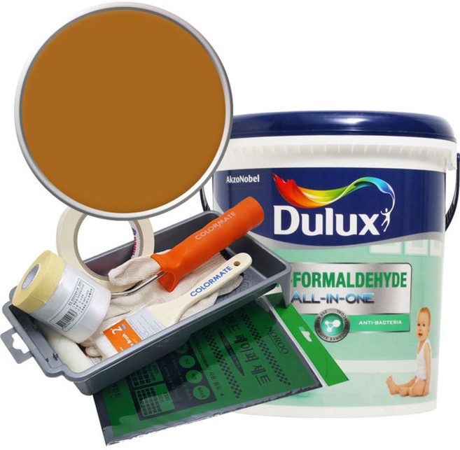 듀럭스 안티포름알데히드 올인원 페인트 세트, Spice Island, 1L, 1개