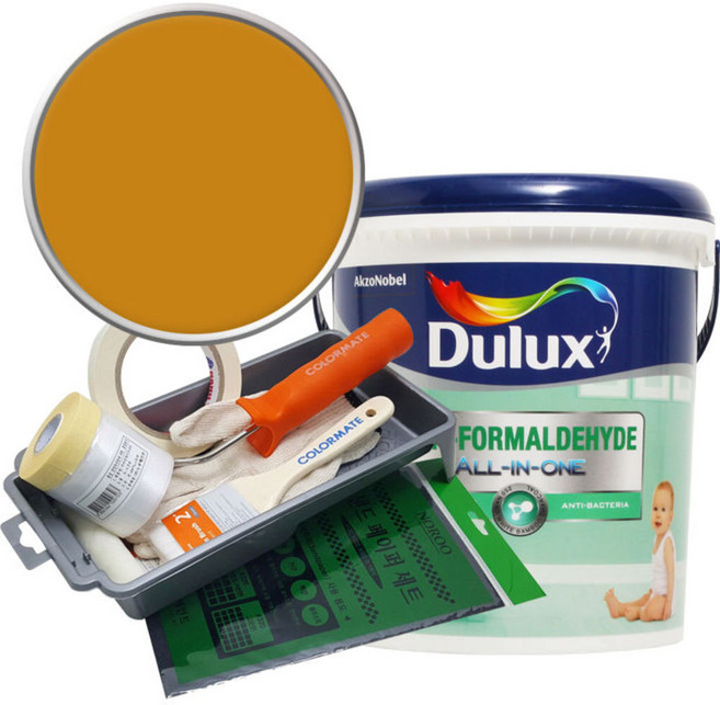 듀럭스 안티포름알데히드 올인원 페인트 세트, Copperleaf, 1L, 1개