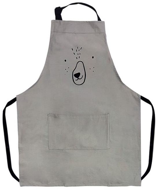 위드마미 아이맘 커플앞치마, 그레이