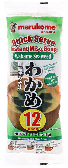 마루코메 인스턴트 미소 스프 와카메 즉석국, 216g, 1개