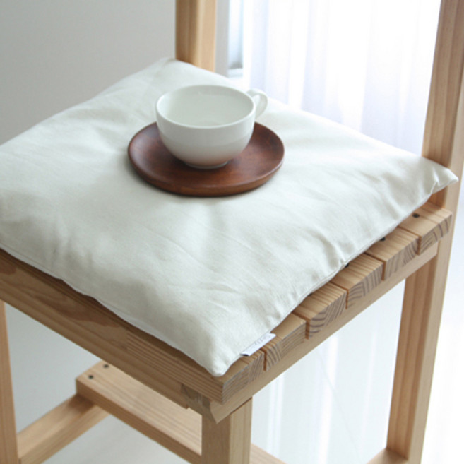 데코뷰 린넨 방석커버, 아이보리