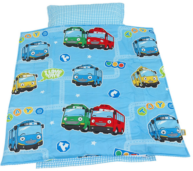 시은데코 타요 씽씽 일체형 낮잠이불세트, 블루