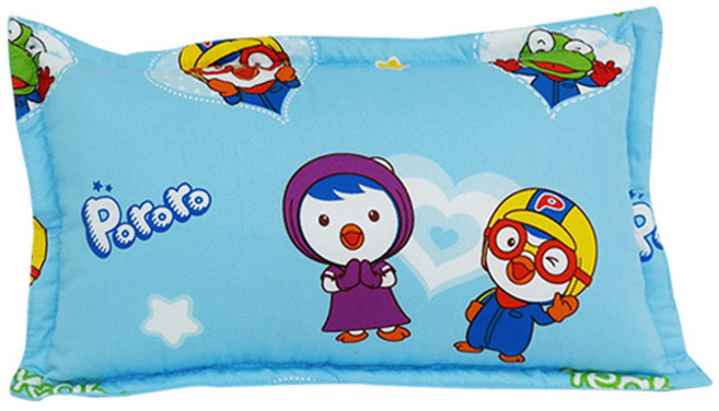 시은데코 뽀로로 하트 베개커버 25 × 45 cm, 블루, 1개