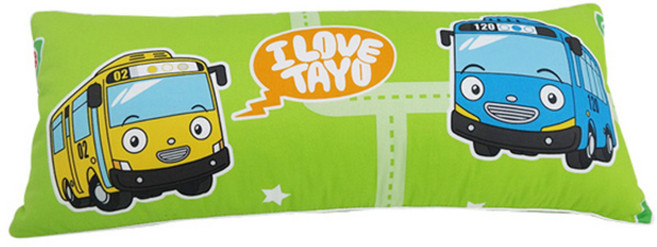 시은데코 타요 씽씽 베개커버 30 × 70 cm, 그린, 1개