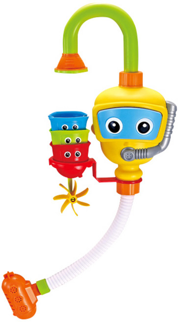 버드시아 목욕놀이 잠수부 수도꼭지, 노랑, 1개