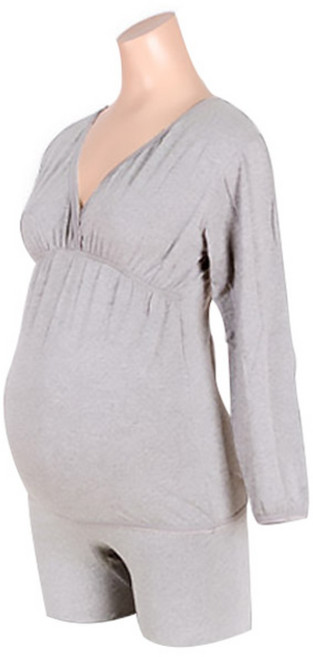 마미누리 임부 내의 긴팔 상하의 세트