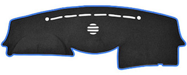 블랙라벨 펠트 라텍스 논슬립 대쉬보드커버 현대, 현대 베라크루즈(센터 유), 블랙 + 블루