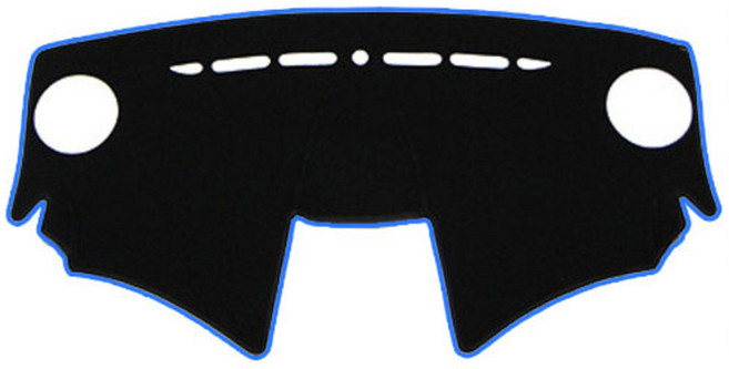 블랙라벨 펠트 라텍스 논슬립 대쉬보드커버 쉐보레, 쉐보레 스파크(구형), 블랙 + 블루