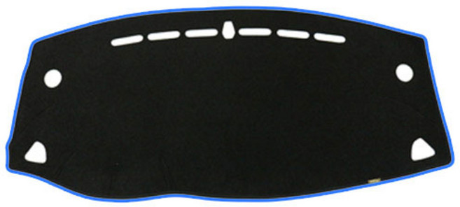 블랙라벨 펠트 라텍스 논슬립 대쉬보드커버 기아, 기아 올뉴카렌스(15년~), 블랙 + 블루